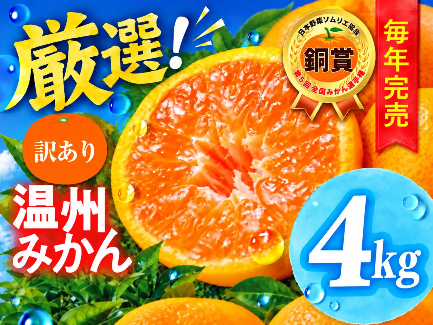 温州みかん ご家庭用 4kg 訳あり 
