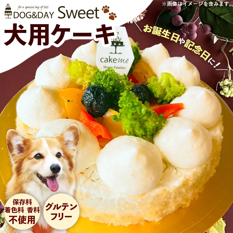 DOG＆DAY Sweet 犬用ケーキ【ペットフード ペット 動物 犬 餌 エサ 小型犬 愛犬 愛犬家 愛犬用 おやつ デザート 手作り ケーキ 健康 おやつ 犬用 ペット用 ご褒美 福岡県 筑前町 ふるさと納税 冷凍 送料無料 CH031】