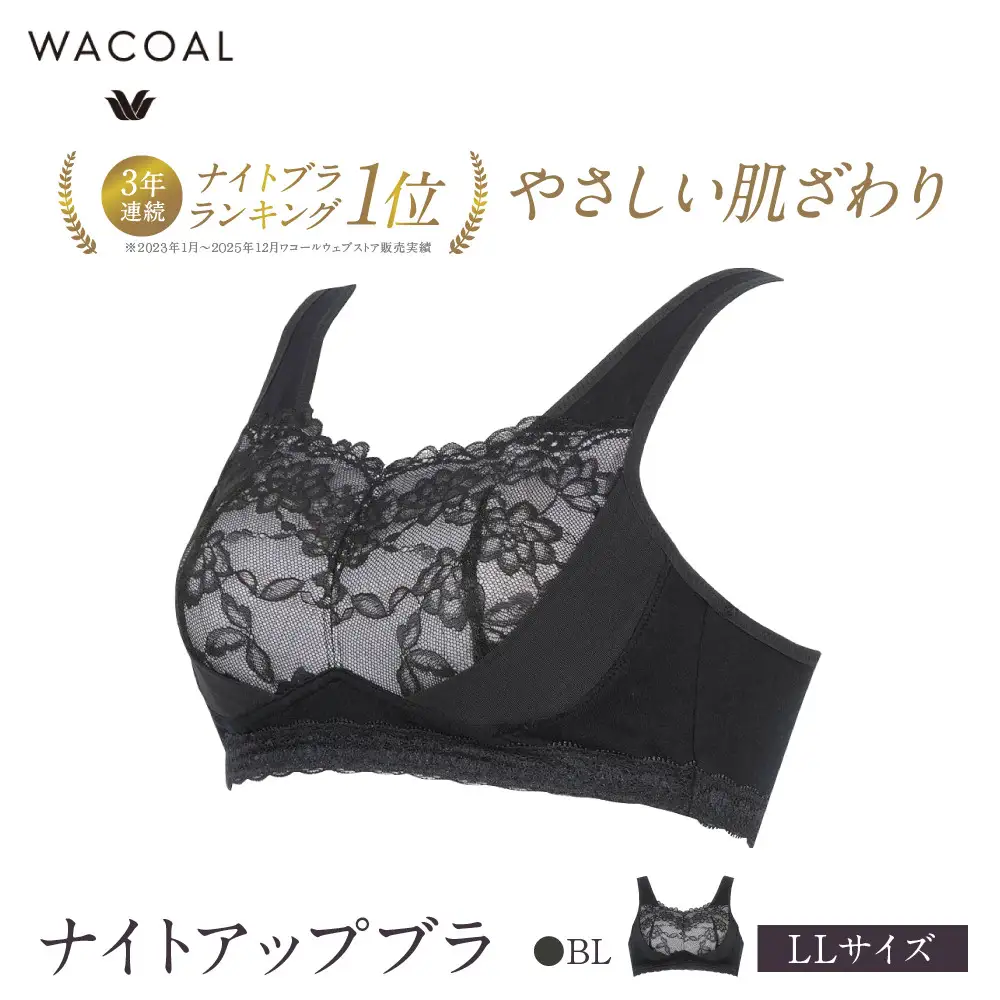 ワコール ナイトアップブラ LLサイズ BL ナイトブラ 京都