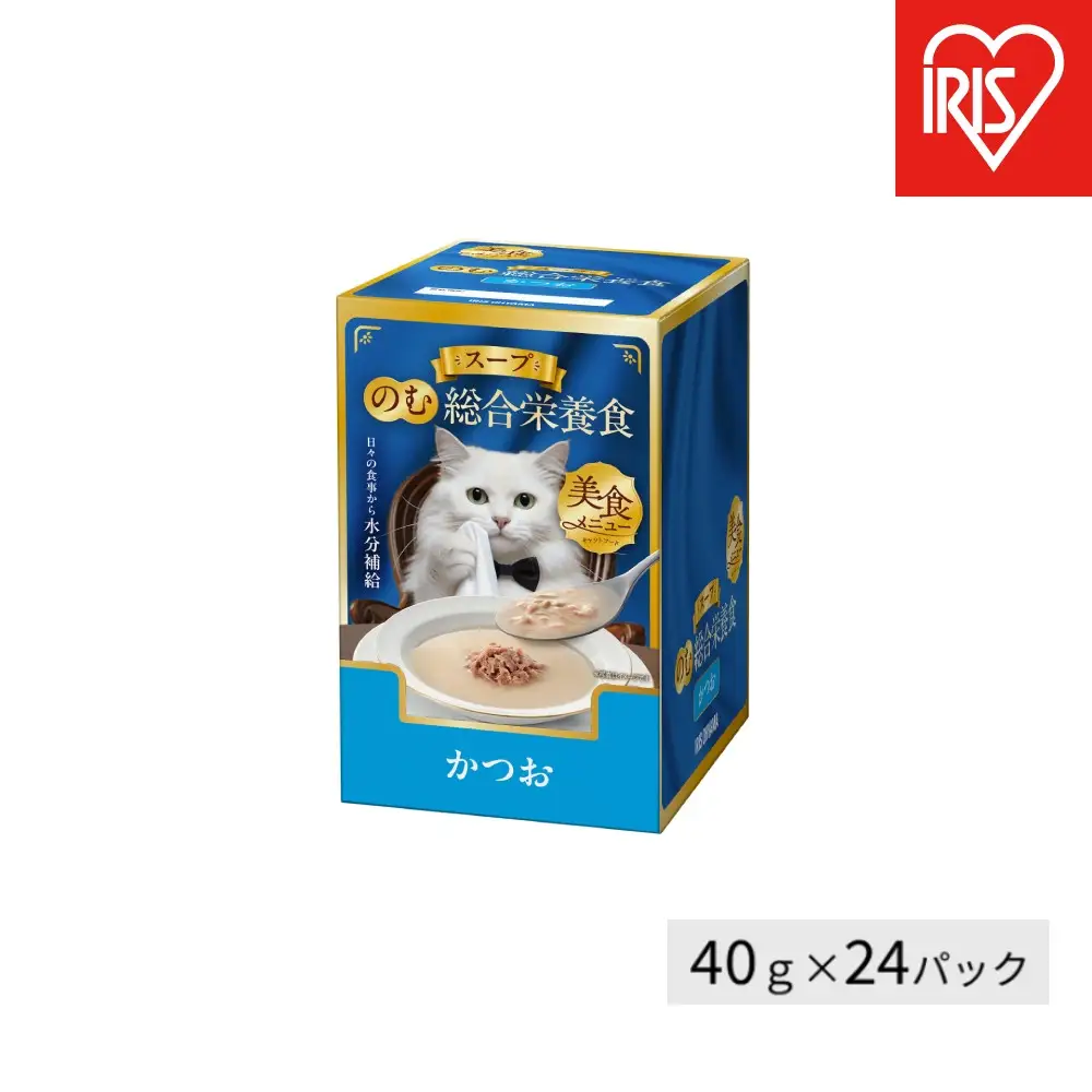 キャットフード 美食メニュー スープ かつお   P-40SK×12P