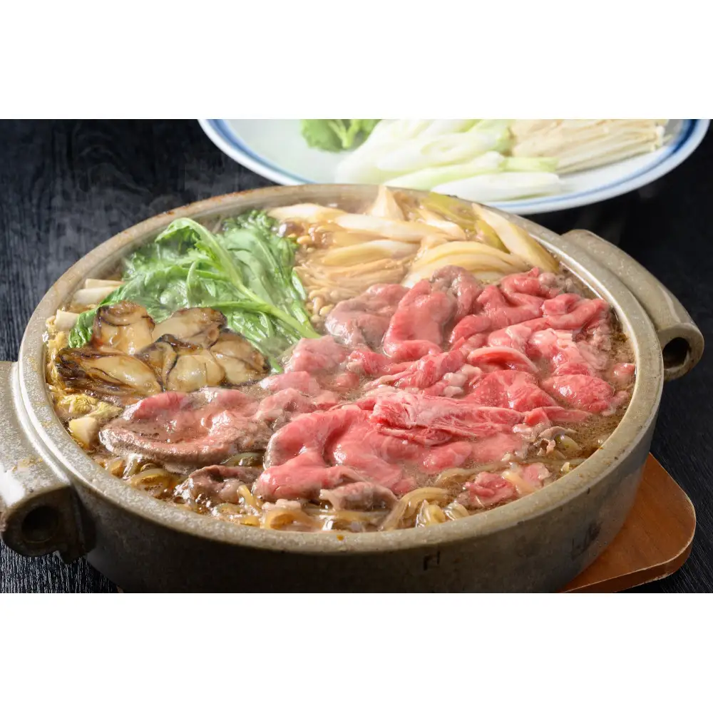 【酔心】牡蠣入り国産牛すき焼きセット（4人前）11月初旬から発送