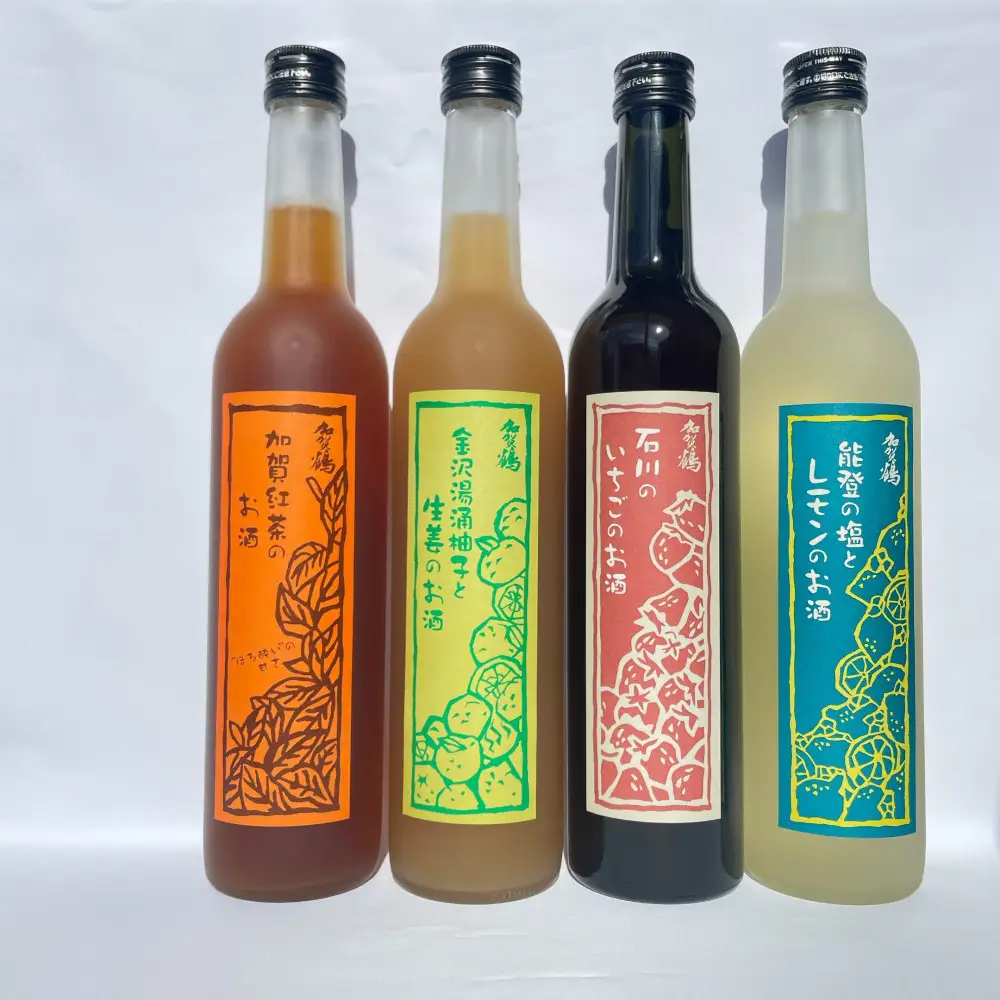 【やちや酒造】日本酒ベース 石川のリキュール 4本セット