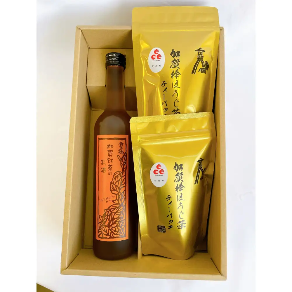 加賀棒ほうじ茶ティーバッグ×紅茶リキュール　金沢銘茶とお酒の新しい出会い