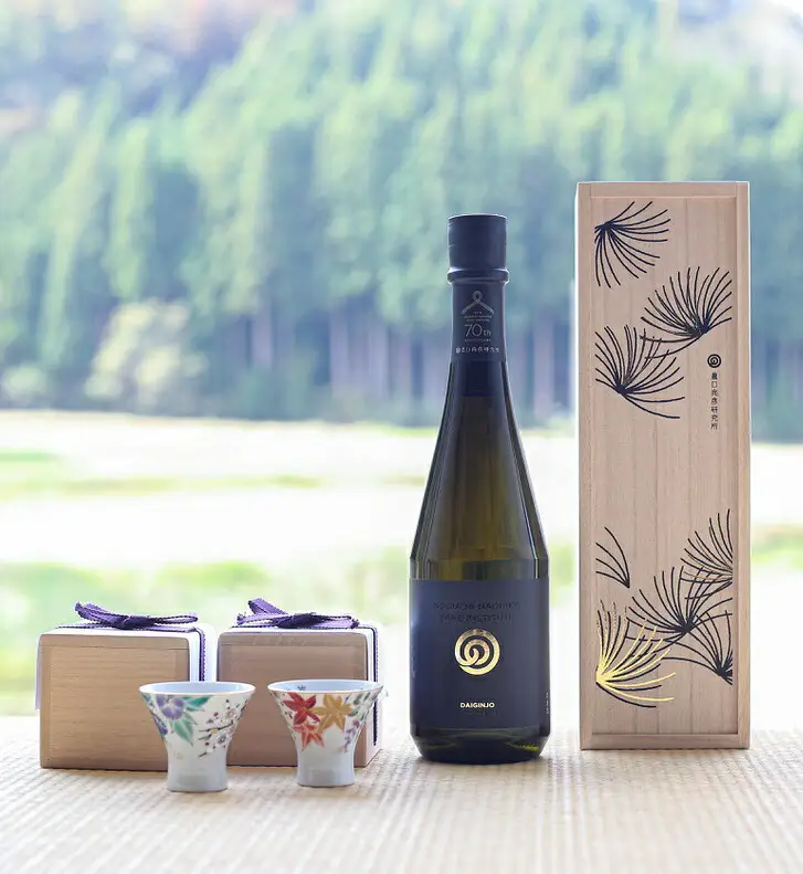 農口尚彦研究所 日本酒 純米大吟醸酒 九谷焼毛筆細字田村星都作オリジナルぐい呑セット