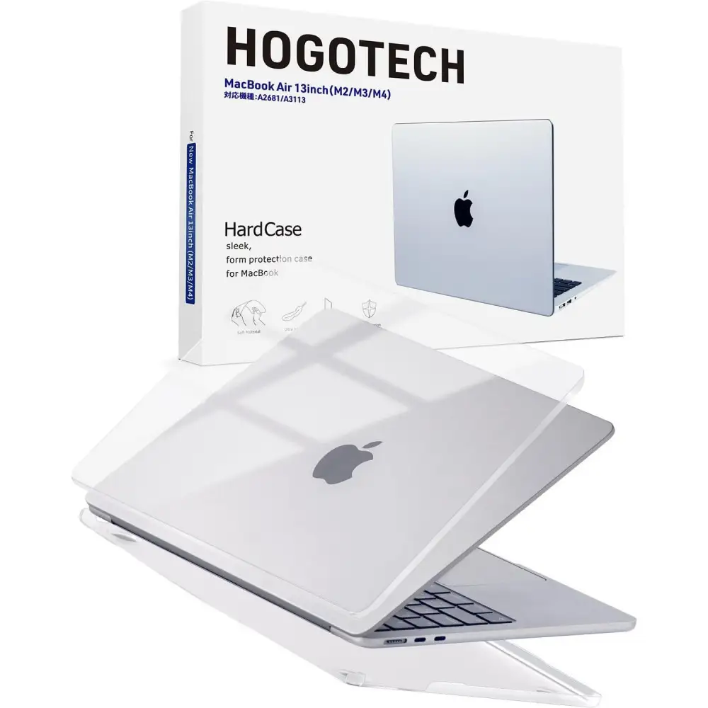 【堺市企画】Macbook カバー Air13inch M2～M5 クリア HOGOTECH