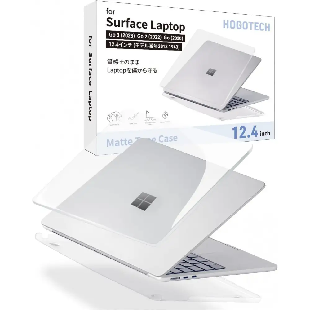 【堺市企画】surface カバー 12.4inch クリア HOGOTECH