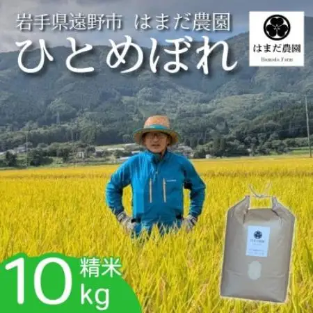 令和8年産 新米 ひとめぼれ 10kg 岩手県 遠野産 農家直送 精米したてをお届け【はまだ農園】【1789599】
