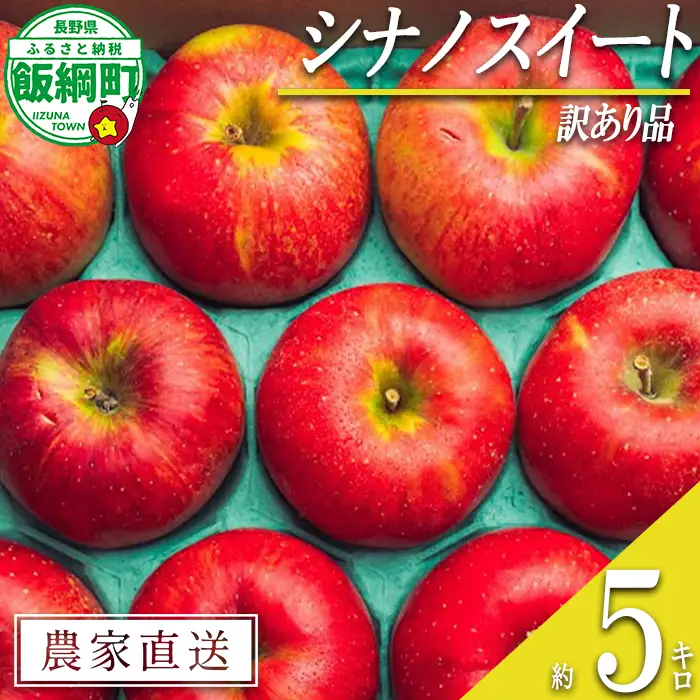 りんご シナノスイート 訳あり 5kg 原山農園 沖縄県への配送不可 2026年10月中旬頃から2026年11月上旬頃まで順次発送予定 令和8年度収穫分 信州 果物 フルーツ リンゴ 林檎 長野 予約 農家直送 長野県 飯綱町 [2024]