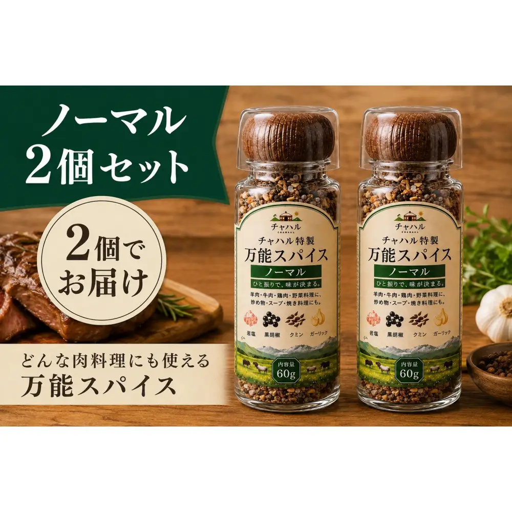 チャハル特製スパイス（ノーマル）60g×2個