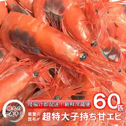 【 2027年1月~6月発送 】 子持ち甘エビ60匹丸ごと昆布〆 甘エビ