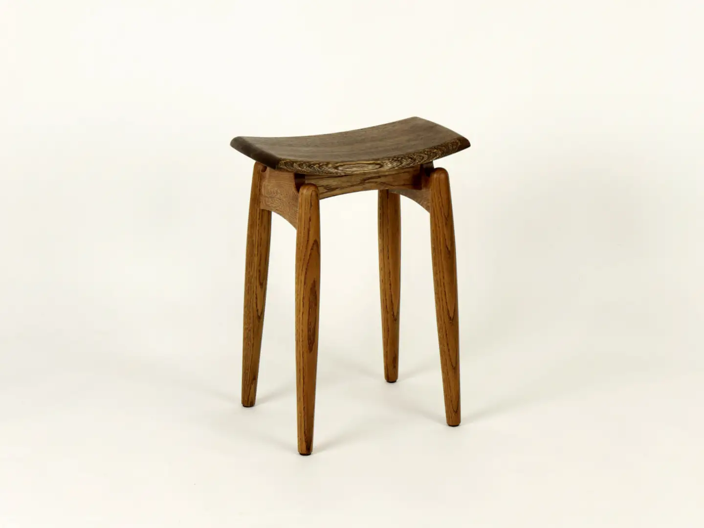 飛騨の職人が製作 組木加工 スツール Sサイズ（ダーク）飛騨の家具 北々工房