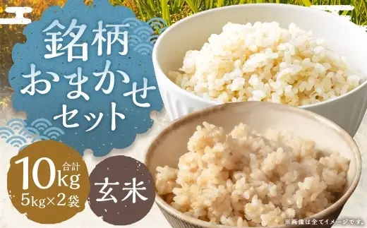 銘柄おまかセット 10kg （ 5kg × 2袋 ） 玄米 夢つくし 元気つくし お米 米 こめ コメ 飯 ご飯 おにぎり 国産 福岡県産