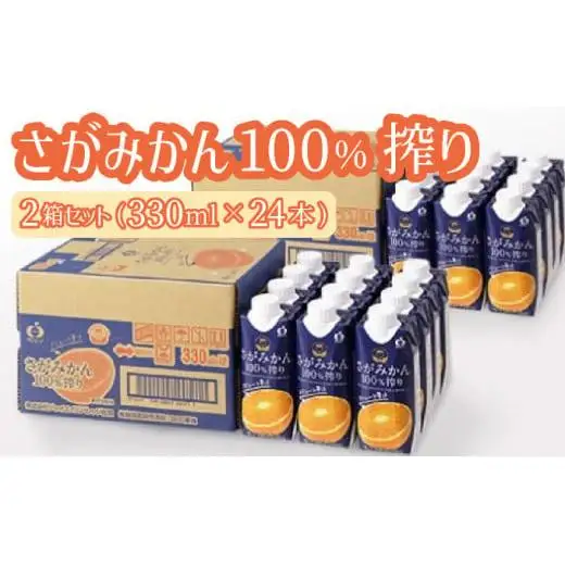 さがみかん100%搾り 330ml×12本 2箱セット(24本) D-719-KR