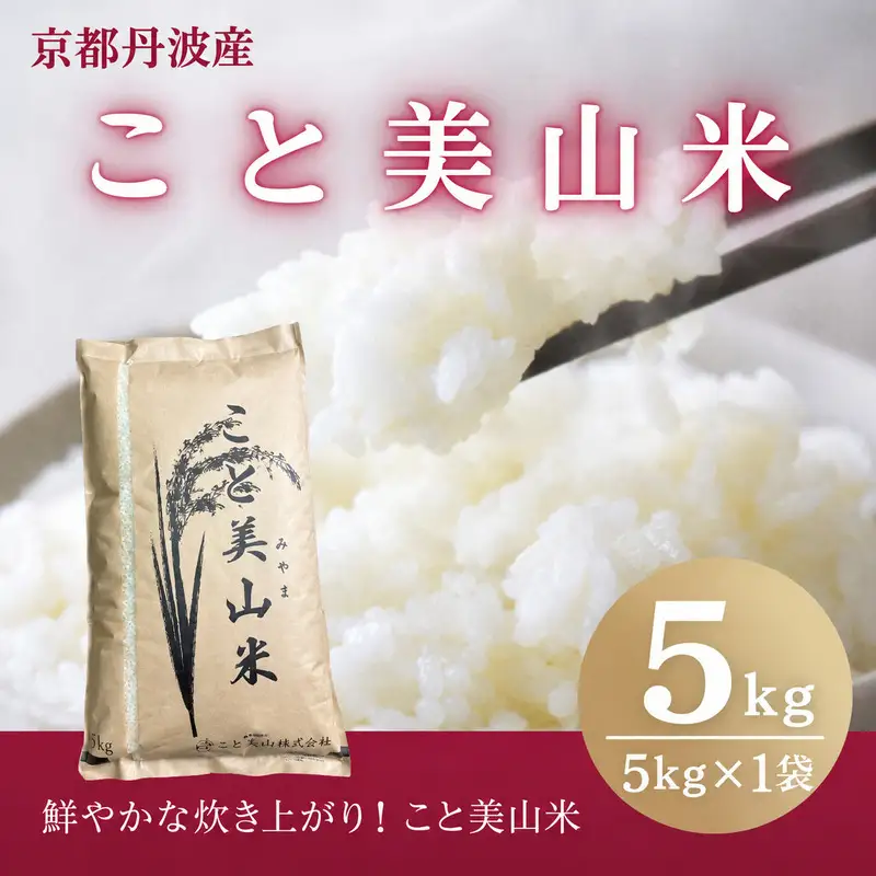 訳あり 令和8年産 こと美山米 5kg 精米 コシヒカリ にじのきらめき お米 米 新米 南丹市 京都 令和8年 5キロ 新米26