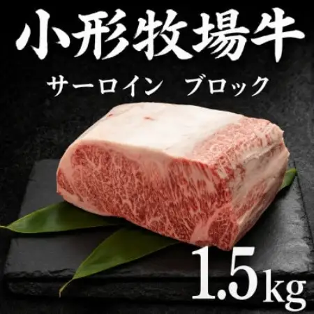 『前沢産牛』小形牧場牛　贅沢塊肉シリーズ　サーロインブロック　1.5kg!【配送不可地域：離島・沖縄県】【1786123】
