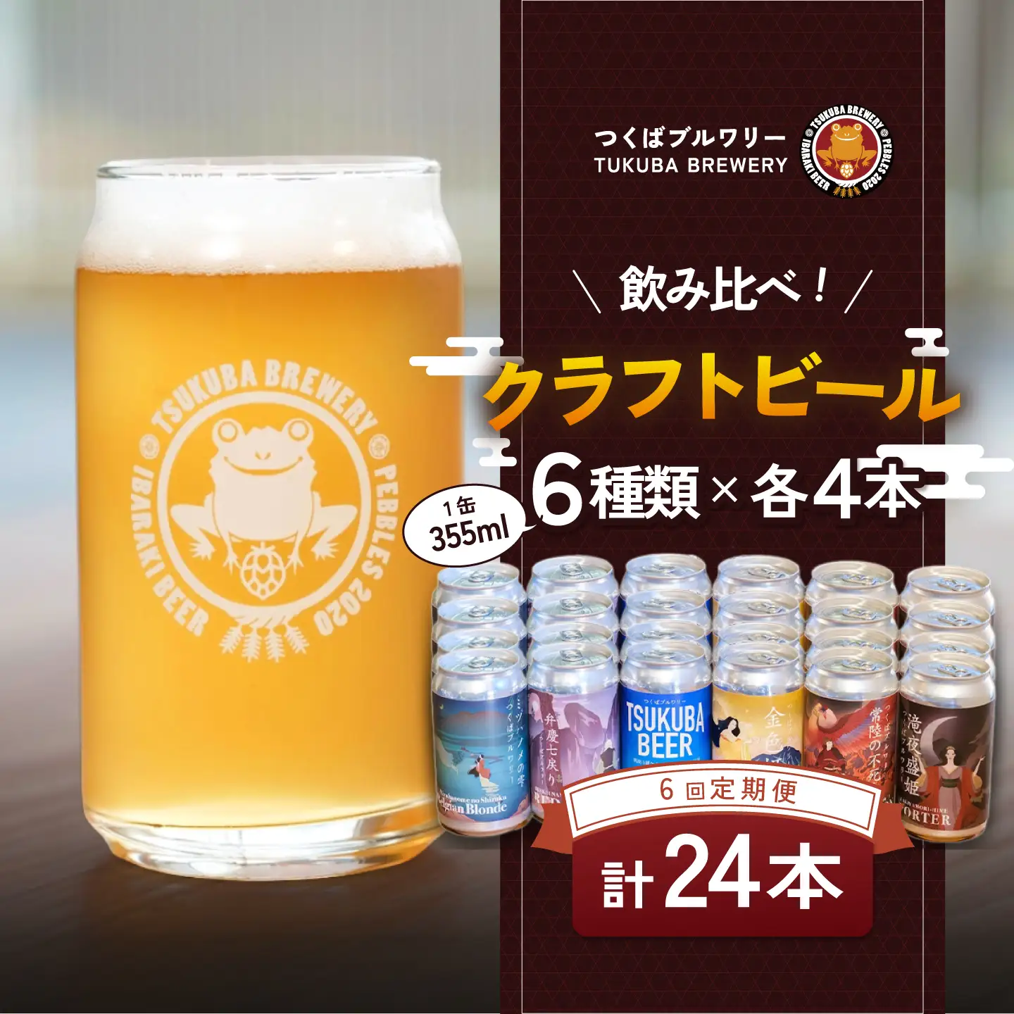 【6回定期便】クラフトビール 24本 つくばブルワリー ビール