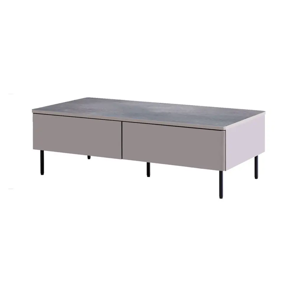 リビングテーブル 120cm MLT-242＜ライトグレー＞【モーブル】【大川家具】