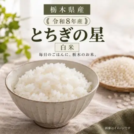 【令和8年産】栃木県産 とちぎの星 白米 20kg(5kg×4袋)【2000210】