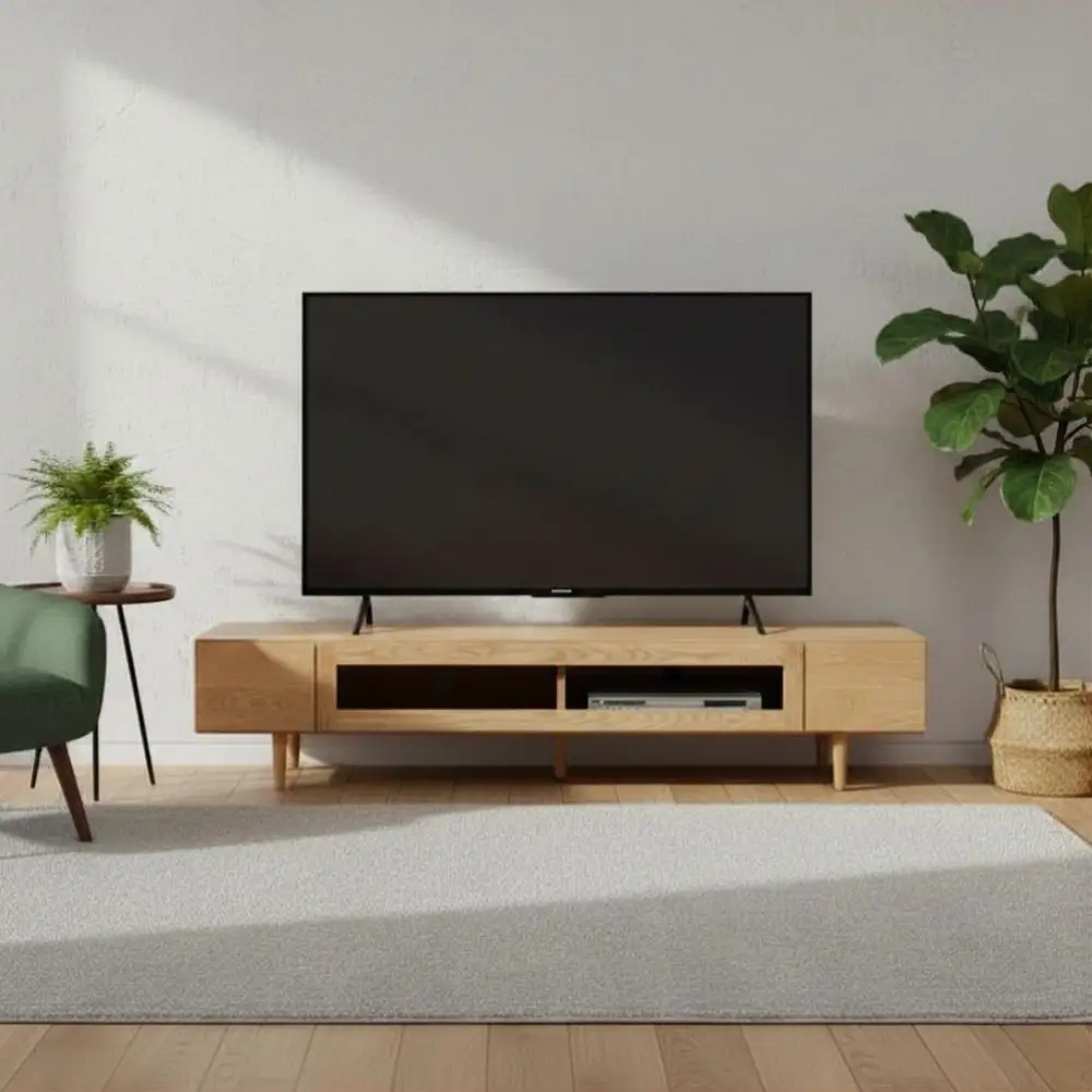 【レッドオーク】大川家具 幅180cm テレビボード  -fleuret-フルーレ