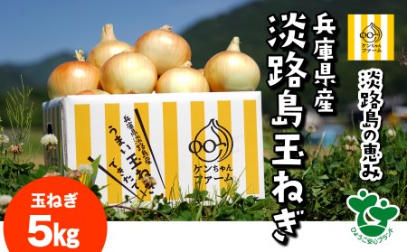 【ふるなびWEEK対象】＼うまい玉ねぎできたでー／ ケンちゃんファームの特別栽培玉ねぎ5㎏ ～ひょうご安心ブランド認証取得～　◆配送7月～翌年1月
