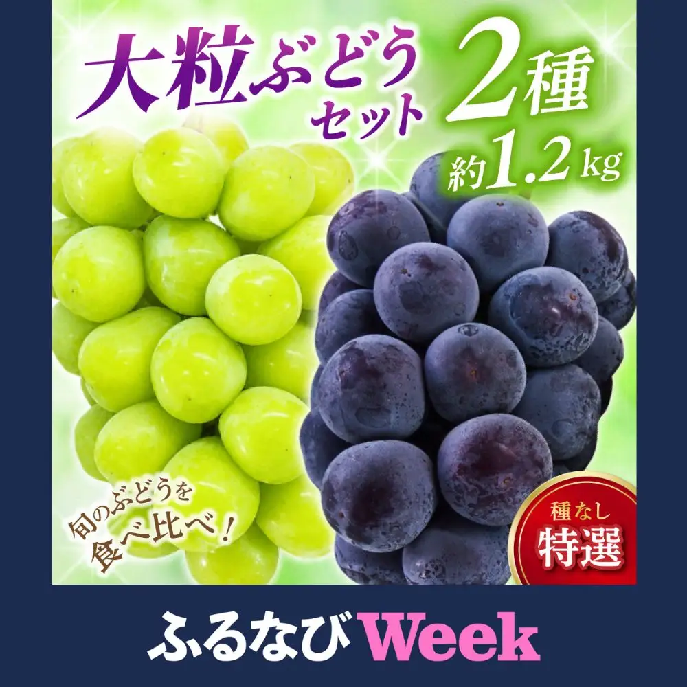 【ふるなびWEEK対象】シャインマスカット 大粒ぶどう詰め合わせ シャインマスカット入り 【nisfarm012-02-f】