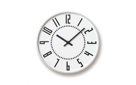 eki clock / ホワイト（TIL16-01 WH）Lemnos レムノス 時計 工芸品 装飾品 民芸品 伝統技術 インテリア 掛け時計  FAD-2292