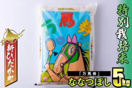 北海道産 特別栽培米 ななつぼし 万馬券 5kg