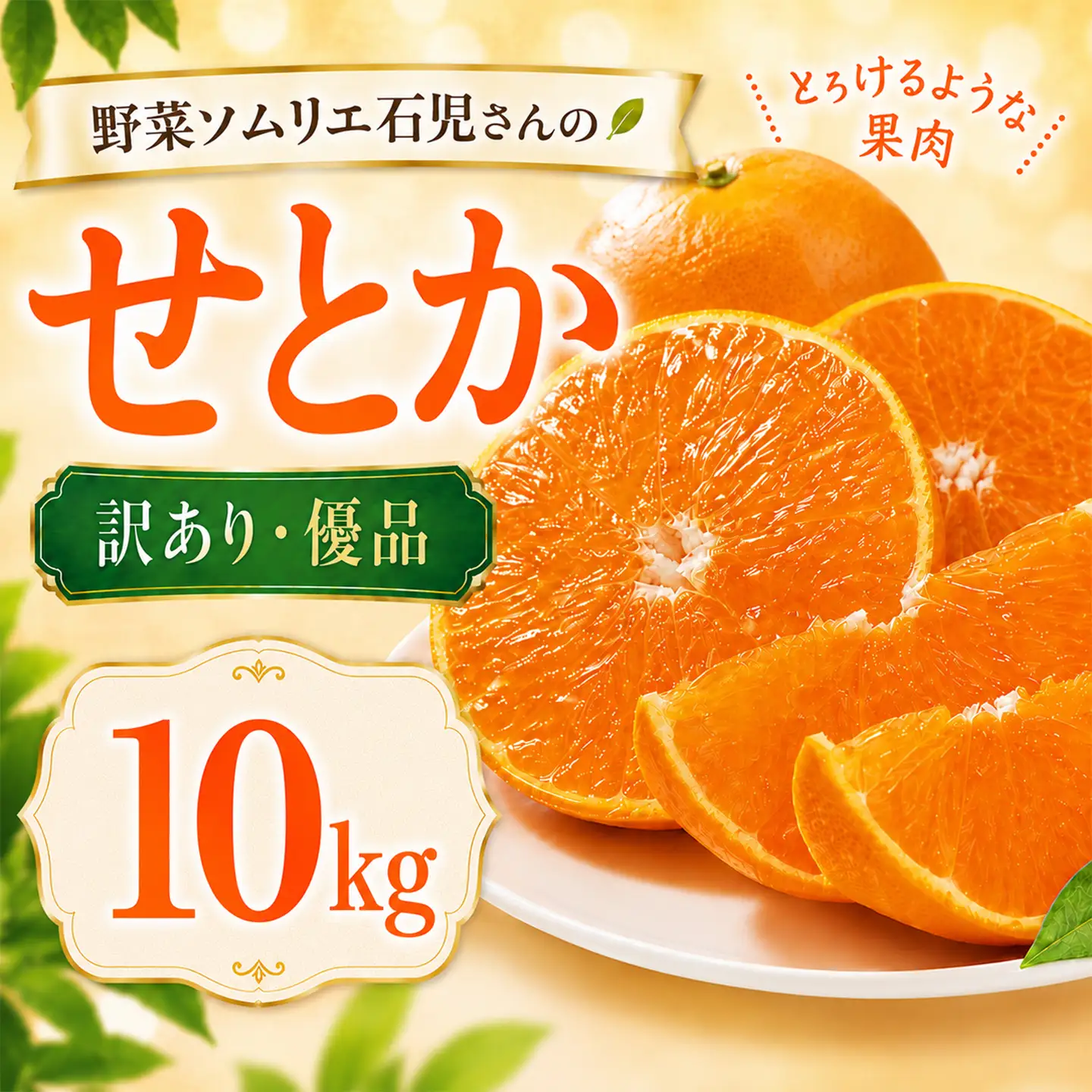 【2027年先行予約】 せとか 訳あり 10kg 柑橘 先行予約 野菜ソムリエ石児さん 豊予農場 ＜103-014＞