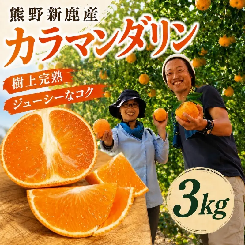 カラマンダリン 3kg 先行予約 熊野 柑橘 フルーツ みかん 熊野【atkj0001】