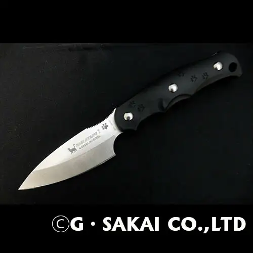 H32-01 サビニャイフ1 スナネコver 直刃 ブラックFRN