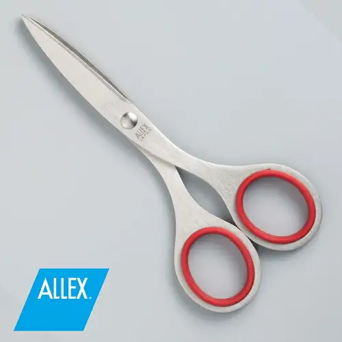 H7-161 ALLEX 事務用はさみ（小）【レッド】（ S-135 11101R）