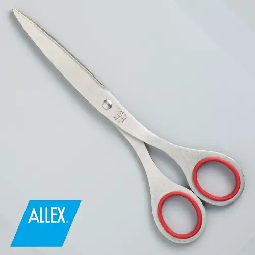 H8-176 ALLEX 事務用はさみ（大）【レッド】（ S-185 11103R）