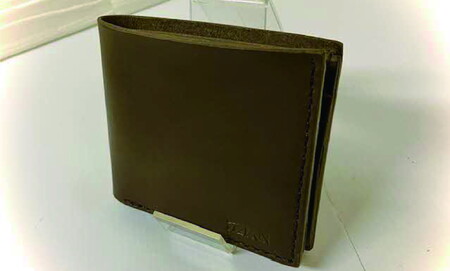 【要選択】二つ折り革財布 革製品 レザー 手縫い 115-N190