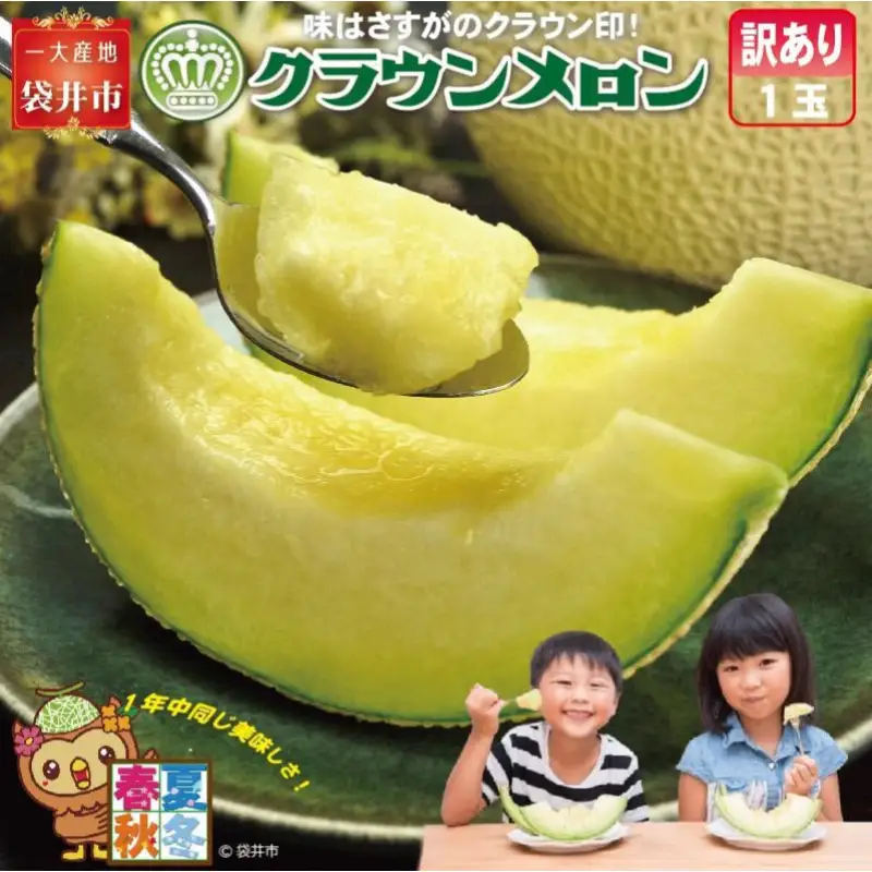 メロン 訳あり クラウン 1玉 静岡 フルーツ 果物 メロン