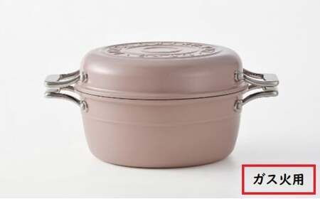鍋 ガス火用 HAMON 薄桜 21cm 両手鍋 ホーロー鍋 無水調理 時短 節約 炊飯 北陸アルミ 北陸アルミニウム 日本製 調理器具 キッチン用品 日用品 富山県 雑貨 民芸品 工芸品 伝統技術  FAD-0328