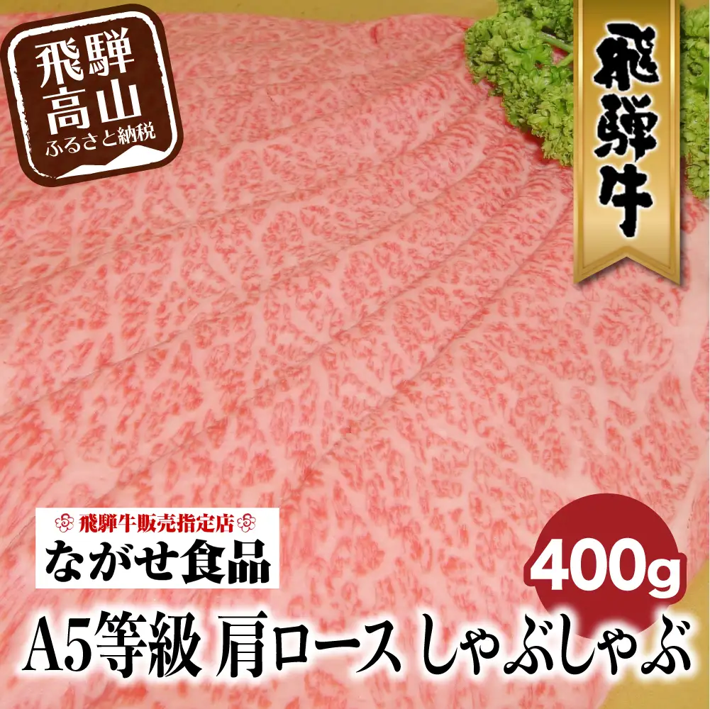 A5等級 訳あり 飛騨牛 牛しゃぶ 肩ロース 400g |  牛肉 シャブシャブ ながせ食品 FH003VC13