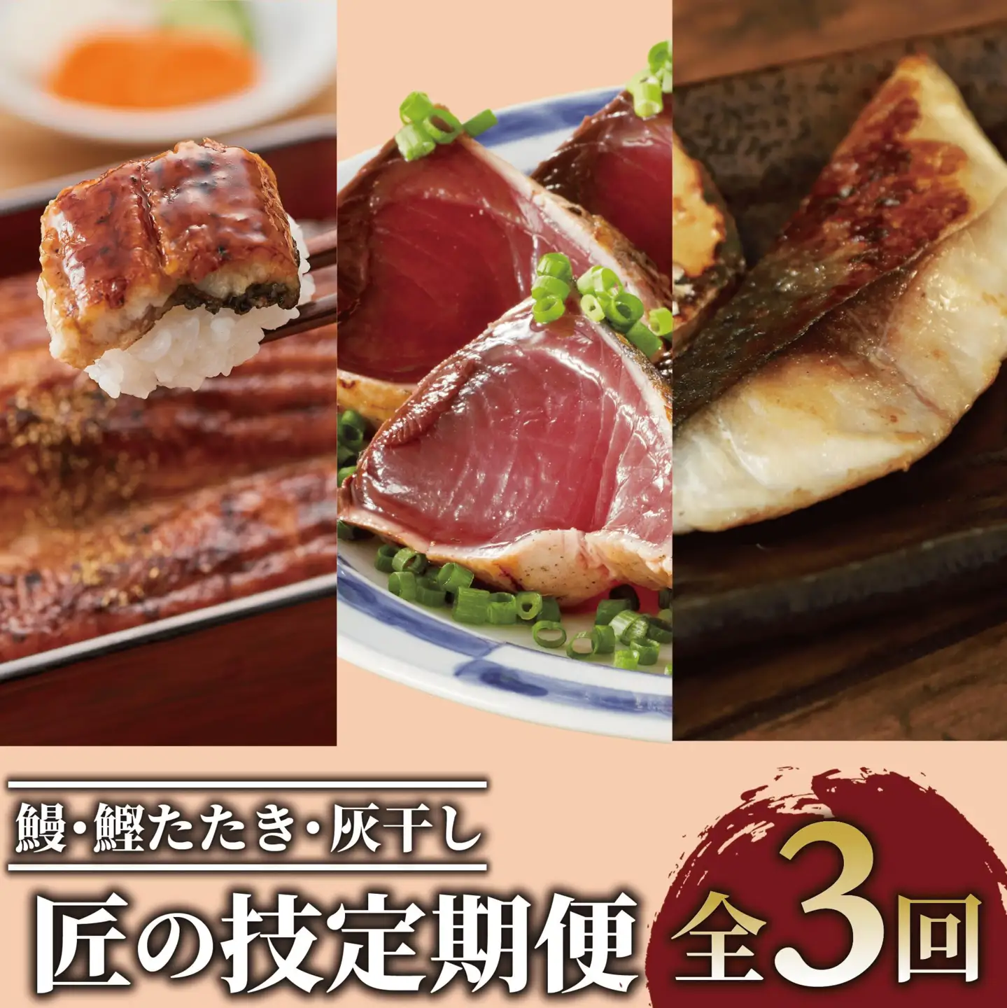 全３回 定期便 鰻 鰹たたき 灰干し 匠の技 定期便 IBZ999-009 うなぎ うなぎ