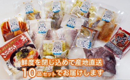 PureFishふかうら真鯛　まるごと10品セット
