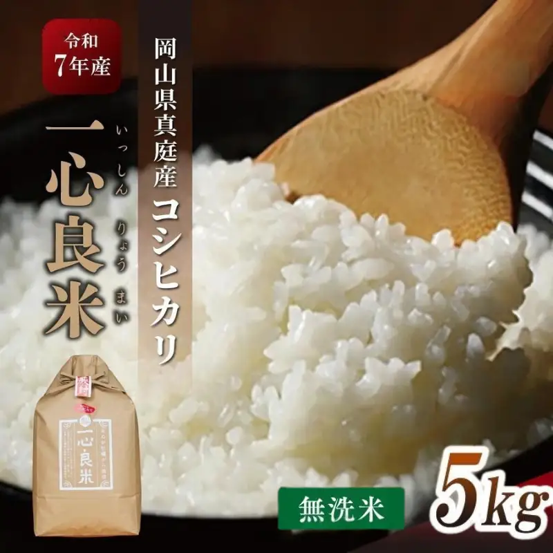 米 岡山県産精米 令和7年産コシヒカリ5kg 【tkns011-01-cho】