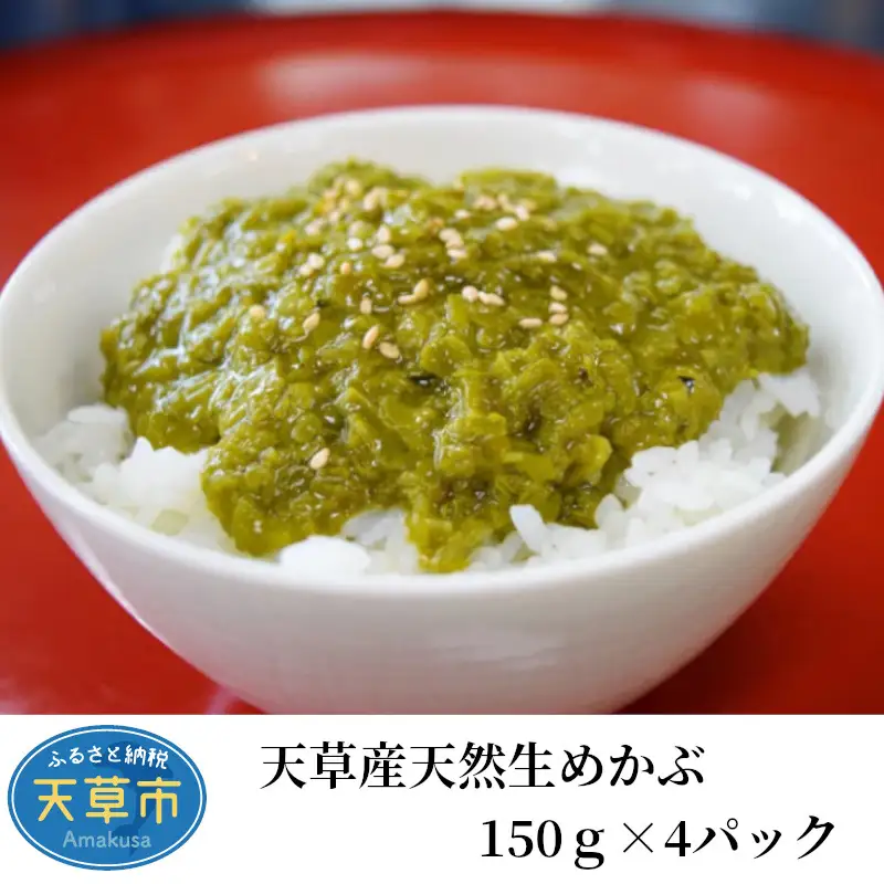 S002-013A_天草産天然生めかぶ150ｇ×4パック / めかぶ メカブ 海藻