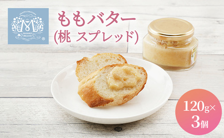 もも バター （ 桃 スプレッド ）120g×3個 桃 ピーチ 乳製品 加工食品 ももバター 