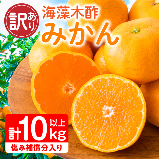 みかん 訳あり 海藻木酢みかん 計 10kg 以上 _BBV4-25