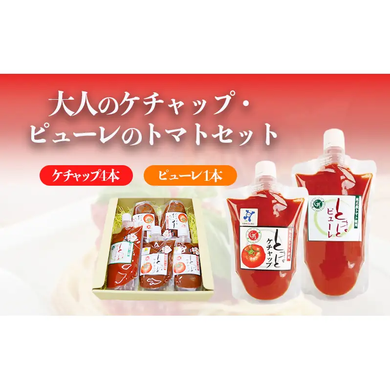 おとなのケチャップ・ピューレのトマトセット 加工食品 調味料 