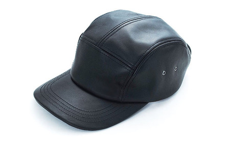レザーキャップ 大きめJETCAP ブラック レザーキャップ