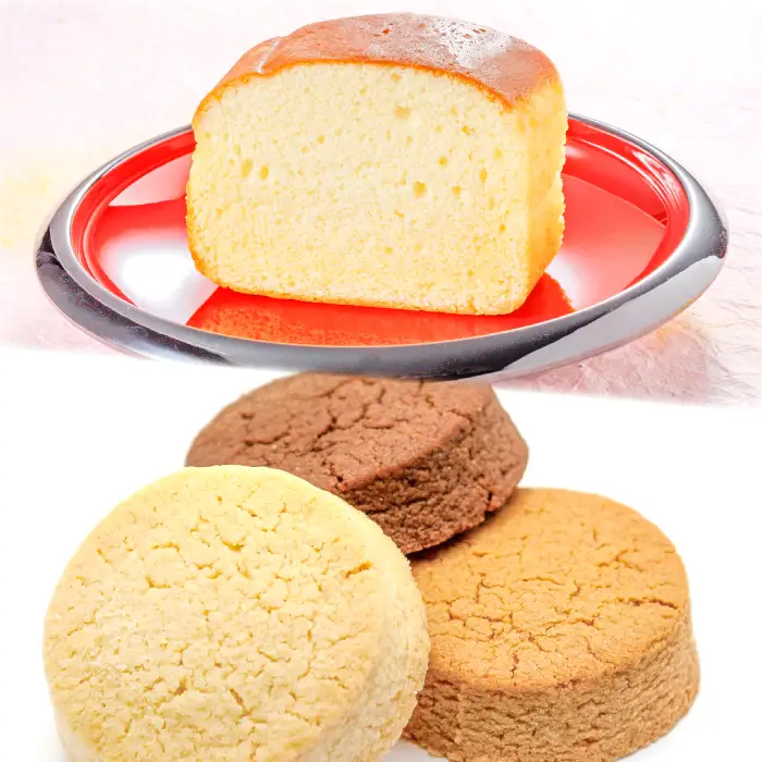 和菓子屋のブランデーケーキときび粉クッキー(A)【ブランデーケーキ 1本 クッキー プレーン ココア きなこ 4個入り 各1袋 ケーキ クッキー きび粉 無添加 詰め合わせ セット】