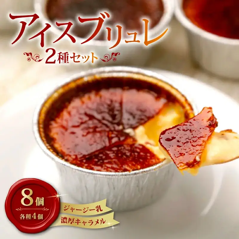 アイスブリュレ2種 Aセット　＼ ジャージー乳・濃厚キャラメル クレームブリュレ詰め合わせ ／ プレゼント ギフト お菓子 スイーツプリン 人気 おすすめ 高知県 南国市
