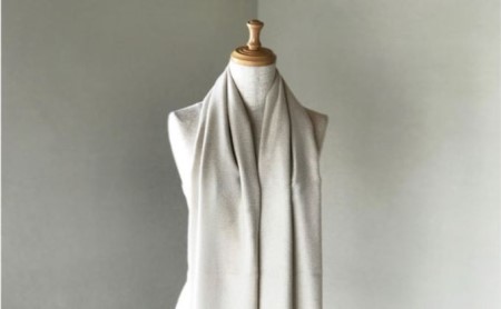 至高の逸品：匠職人作最高級ベビーカシミヤ100％マフラー RF264-NT【ファッション小物・マフラー】