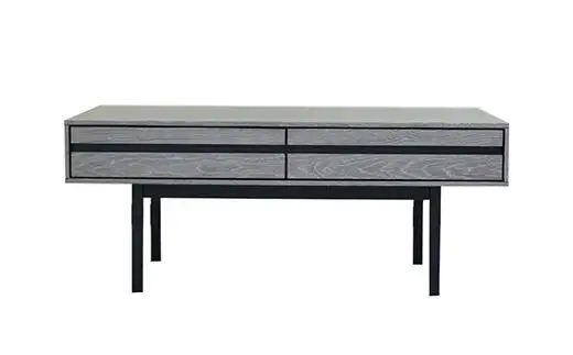 【開梱・設置】ロゼッタ 100cm センターテーブル（グレーC-106）　AX009