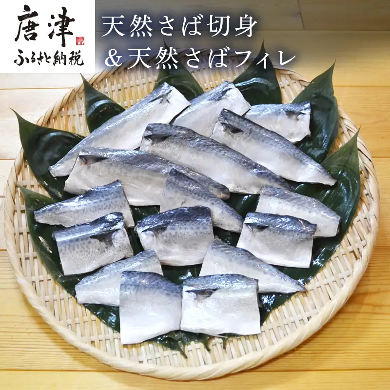 天然さば切身 切身2枚×5袋(計400g)＆天然さばフィレ フィレ2枚×3袋 (計600g) 総量1kg