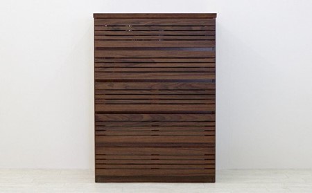 【開梱・設置】ラスティー 80cm ハイチェスト深引（ウォールナット）　AX037